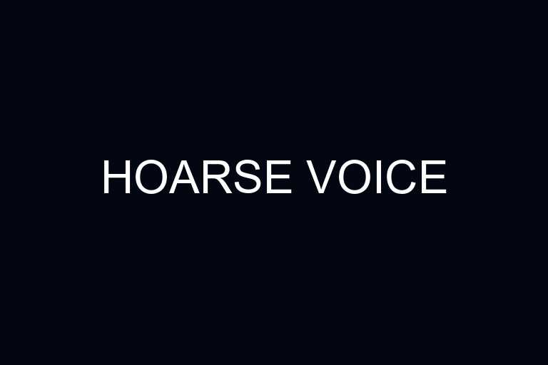 hoarse voice overview