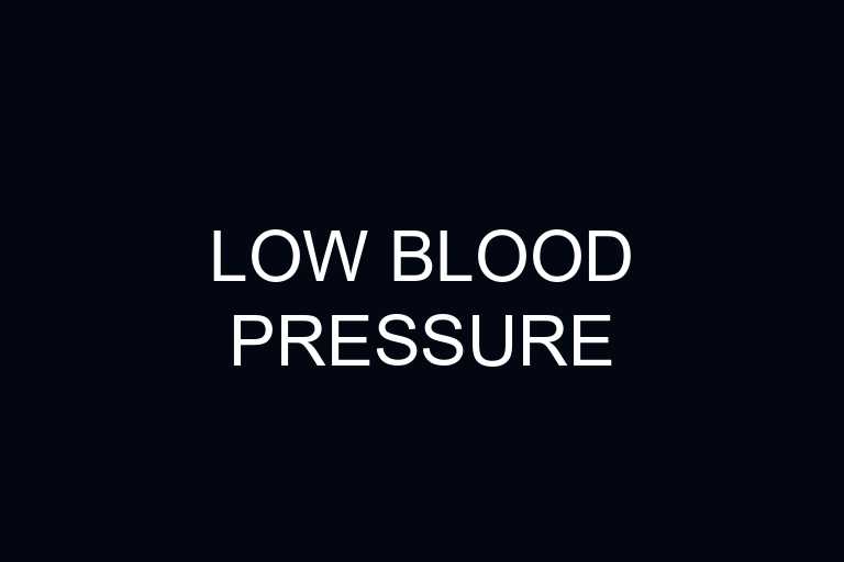 low blood pressure overview
