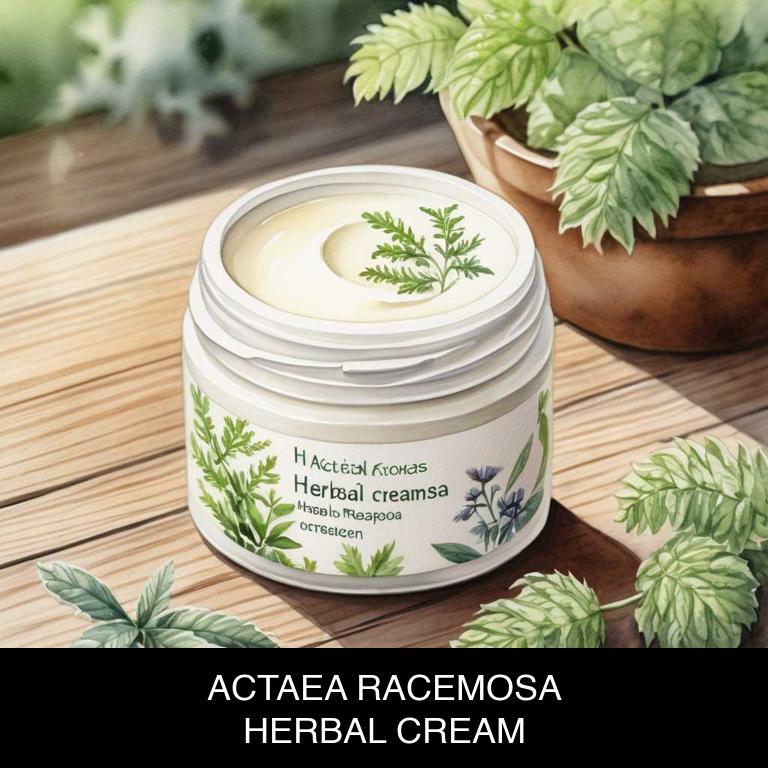 actaea racemosa herbal creams for menopause