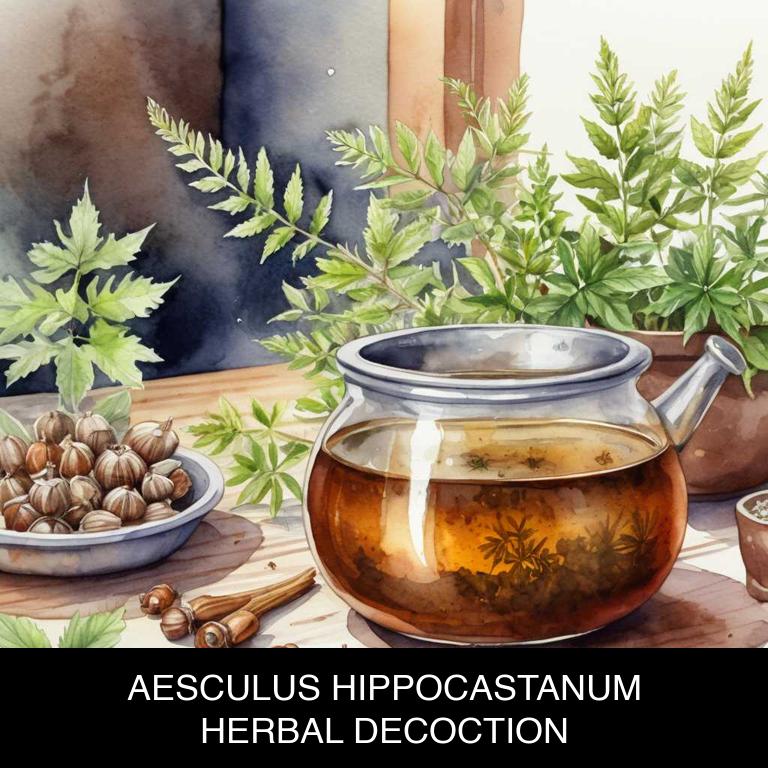 aesculus hippocastanum herbal decoctions for varicose-veins