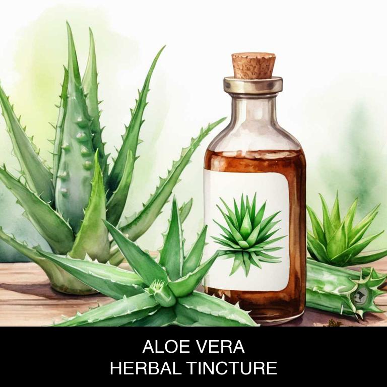 aloe vera herbal tinctures for constipation