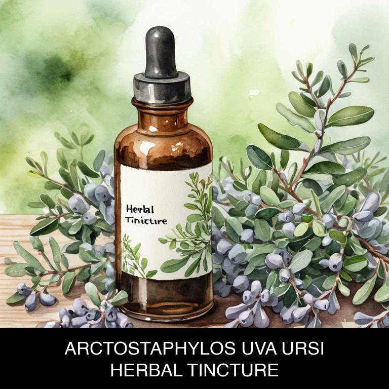 arctostaphylos uva ursi herbal tinctures for vaginitis