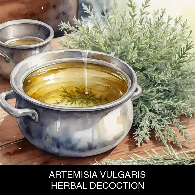 artemisia vulgaris herbal decoctions for cramps