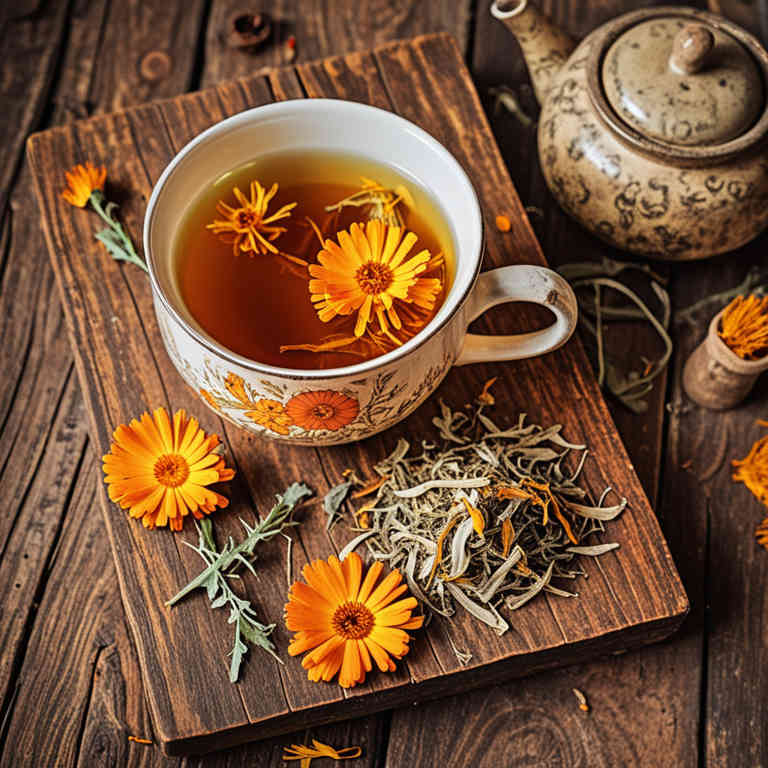 Calendula officinalis tea