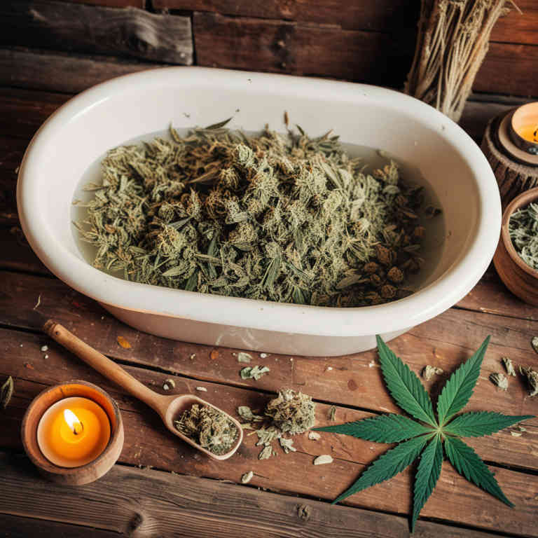 Cannabis sativa bath