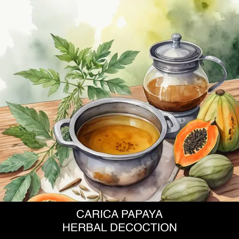 carica papaya herbal decoctions for nausea