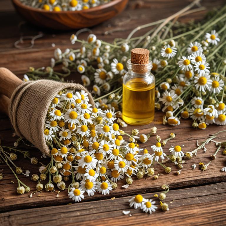 chamomile (matricaria chamomilla) essential oil