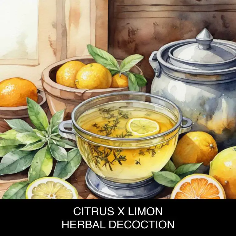 citrus x limon herbal decoctions for gas-stomach