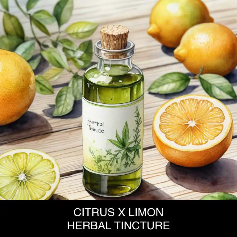 citrus x limon herbal tinctures for gas-stomach