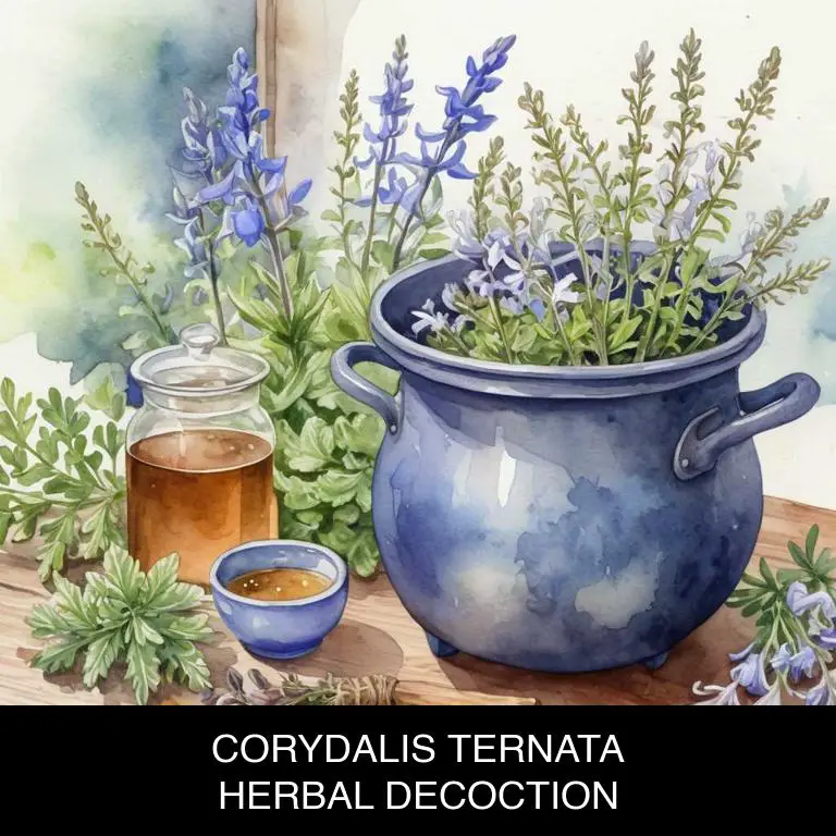 corydalis ternata herbal decoctions for sore-throat