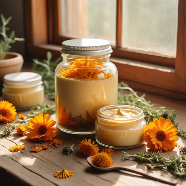 Calendula officinalis herbal creams for inflammation