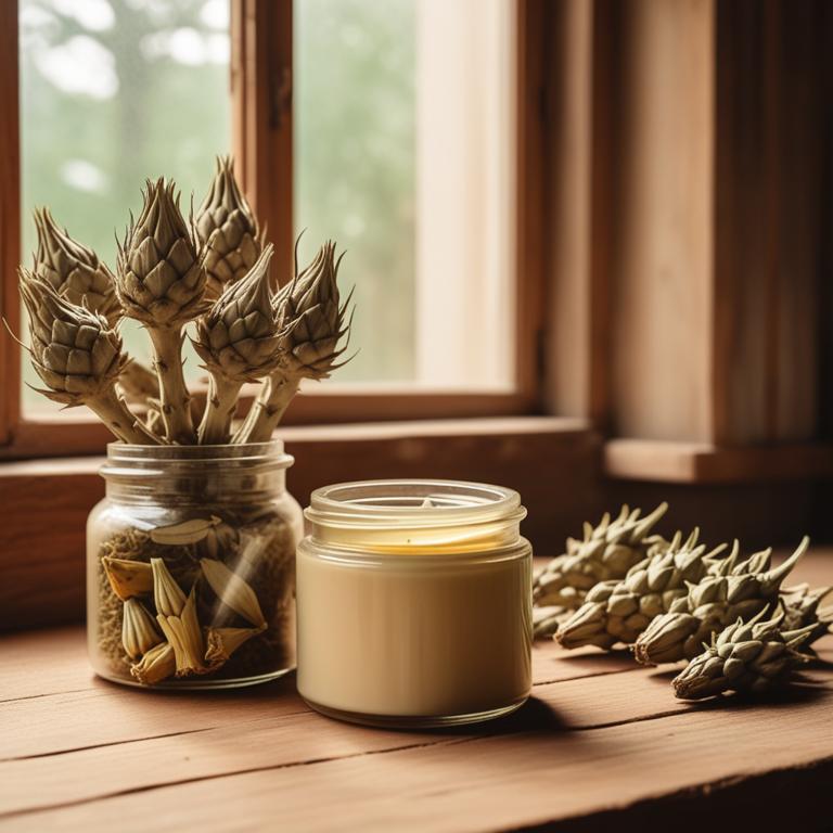 herbal creams with Cynara scolymus