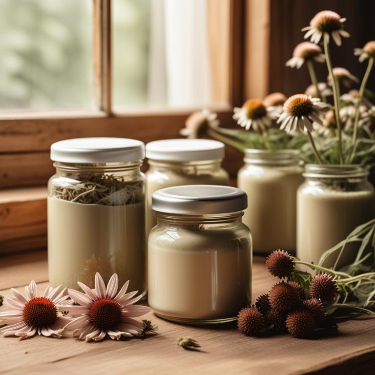 herbal creams with Echinacea angustifolia