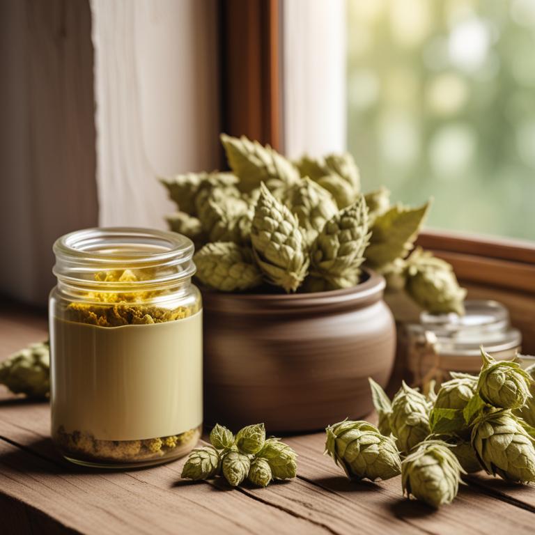 herbal creams with Humulus lupulus