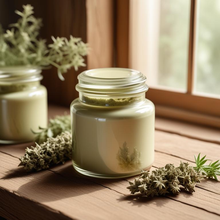 herbal creams with Hyssopus officinalis