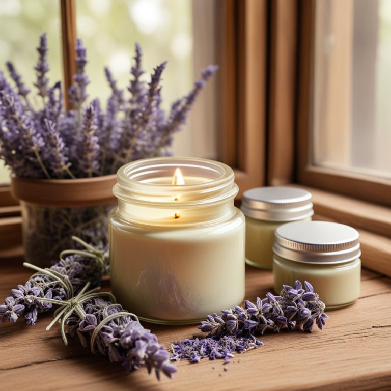 herbal creams with Lavandula latifolia