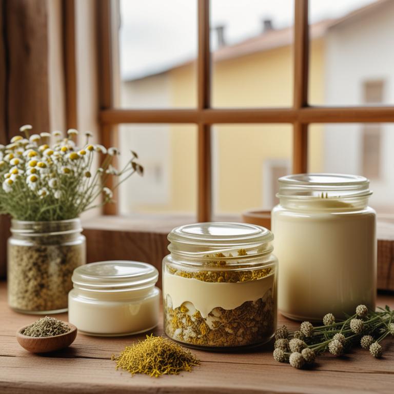 herbal creams with Matricaria chamomilla