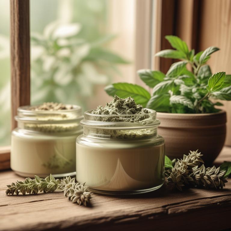 herbal creams with Ocimum basilicum