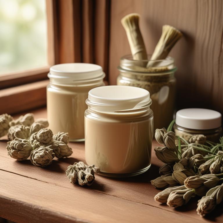 herbal creams with Rheum officinale