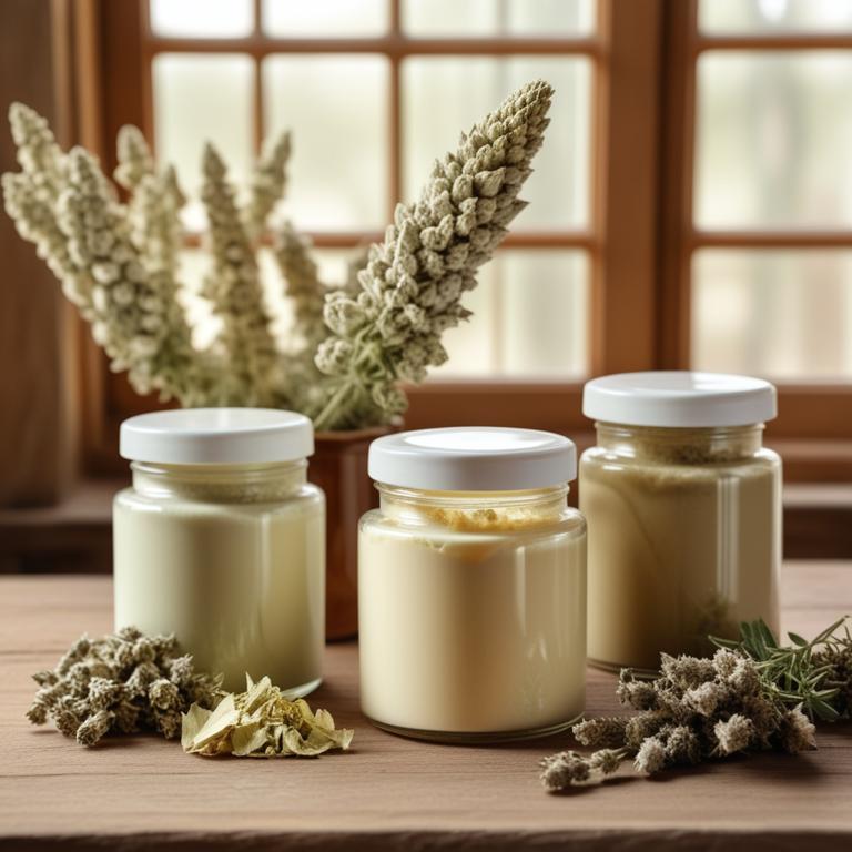 herbal creams with Verbascum thapsus