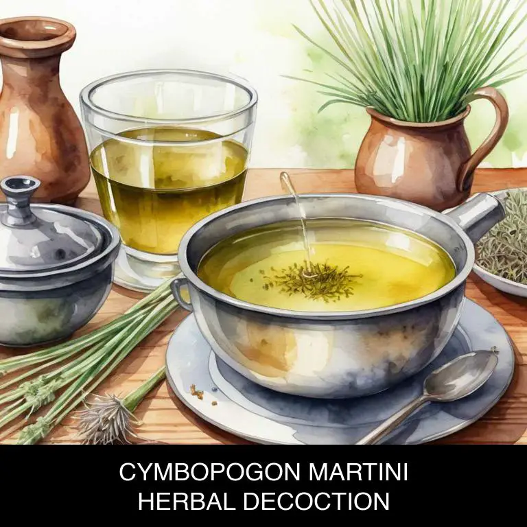 cymbopogon martini herbal decoctions for body-odor