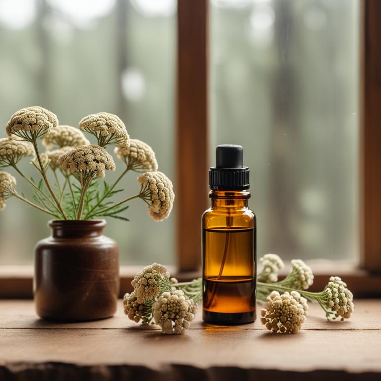 Achillea millefolium herbal essential oils for knee swelling