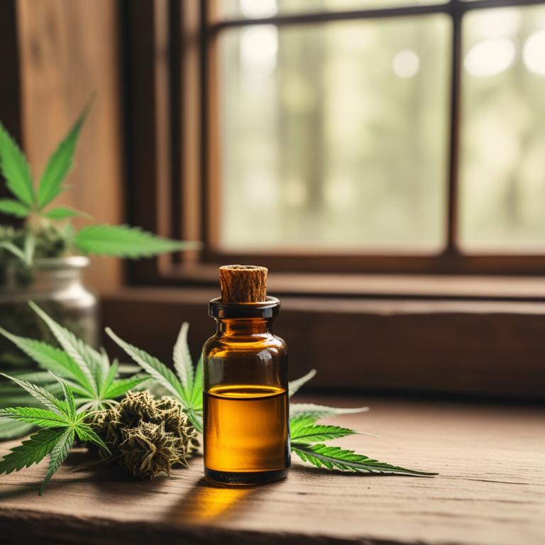 herbal essential oils with Cannabis sativa