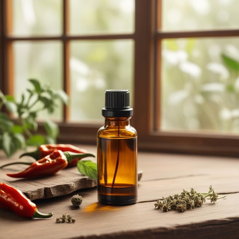 herbal essential oils with Capsicum annuum