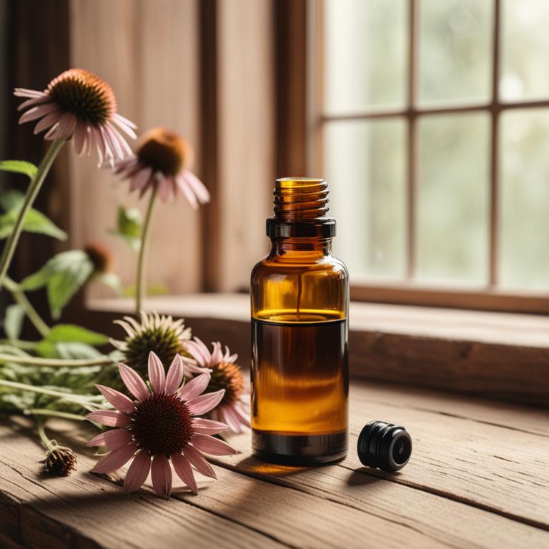 Echinacea purpurea herbal essential oils for knee swelling