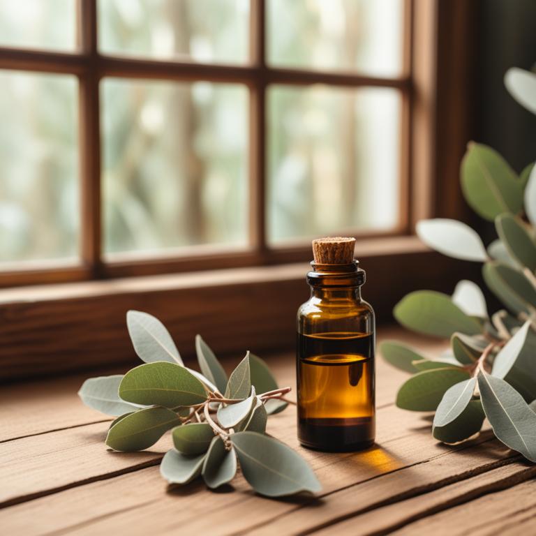 herbal essential oils with Eucalyptus staigeriana
