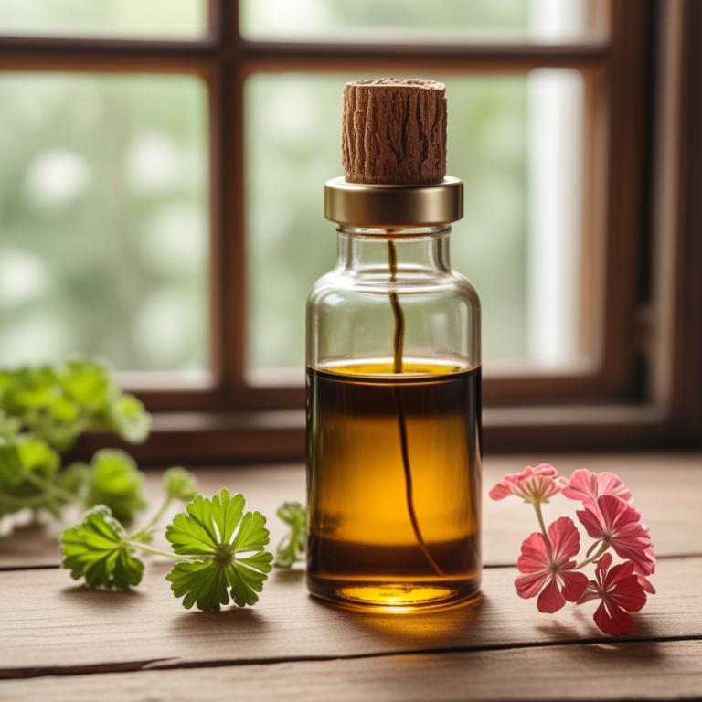 herbal essential oils with Geranium maculatum