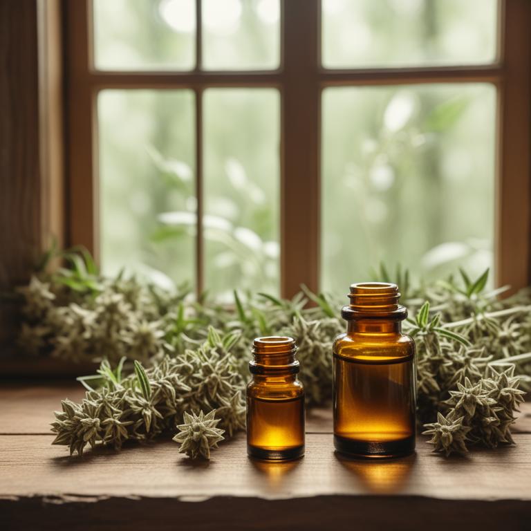 herbal essential oils with Hyssopus officinalis