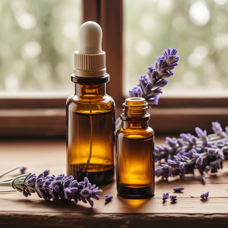 herbal essential oils with Lavandula latifolia