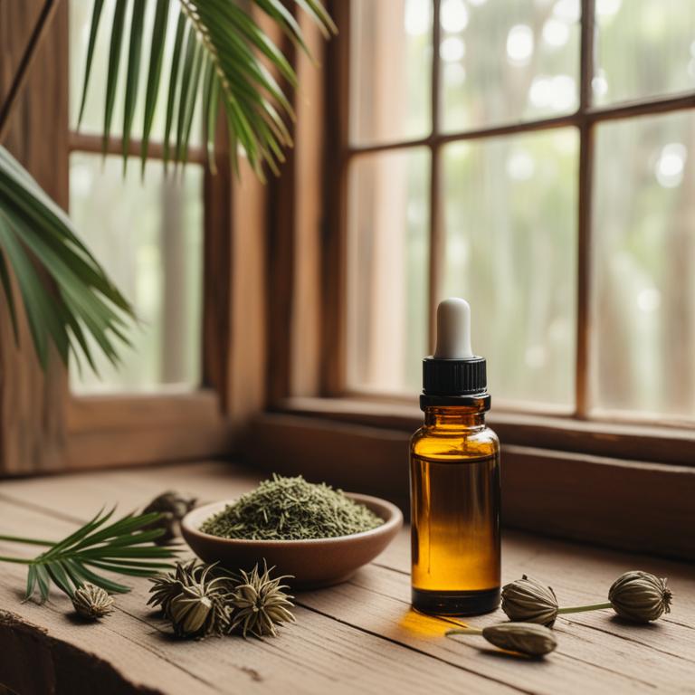 herbal essential oils with Sabal palmetto