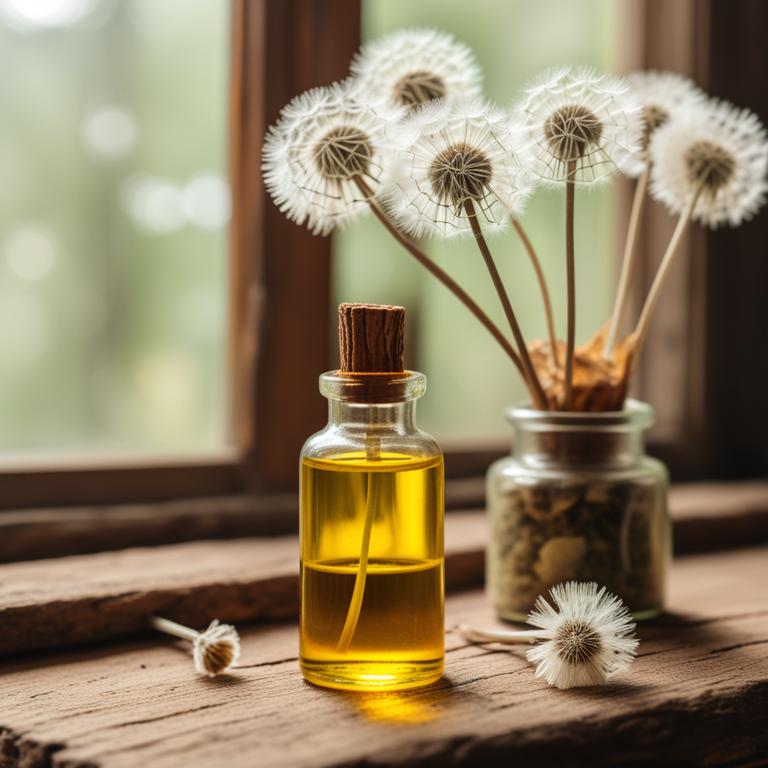 herbal essential oils with Taraxacum officinale