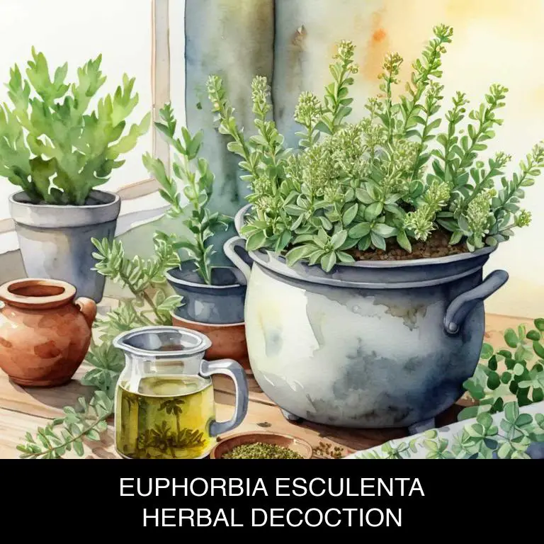 euphorbia esculenta herbal decoctions for mucus