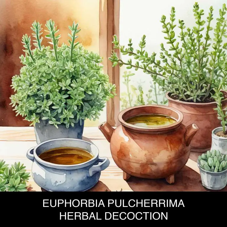 euphorbia pulcherrima herbal decoctions for boils