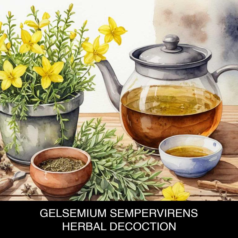 gelsemium sempervirens herbal decoctions for pertussis