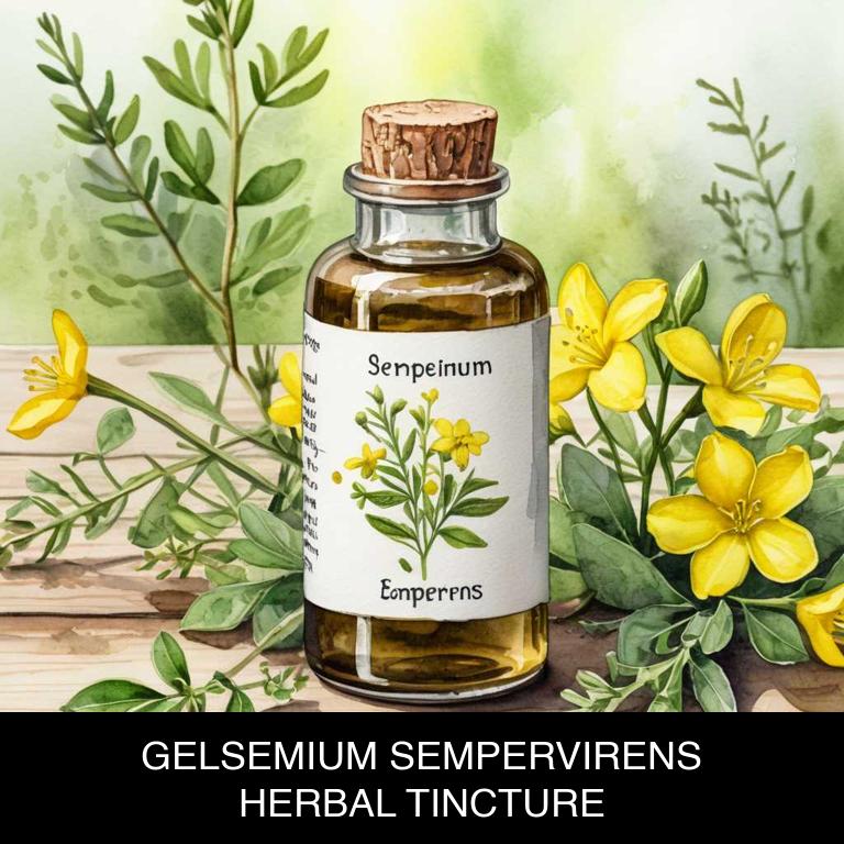 gelsemium sempervirens herbal tinctures for cough