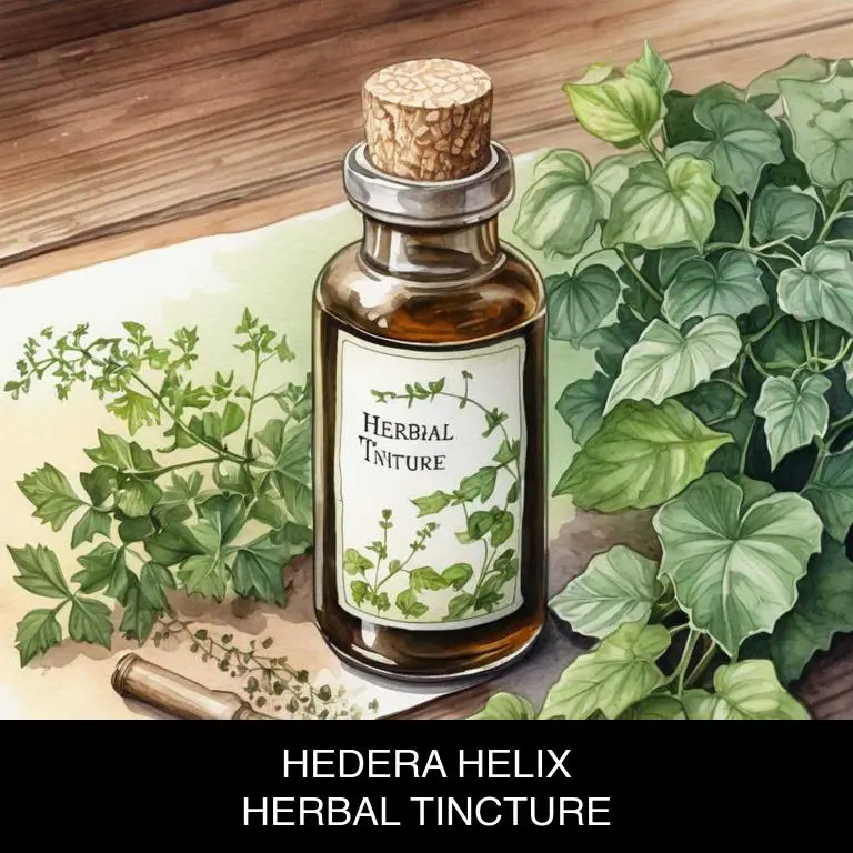 hedera helix herbal tinctures for dry-throat