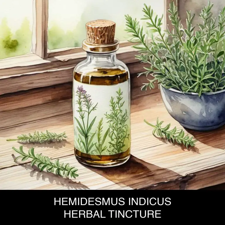 hemidesmus indicus herbal tinctures for edema