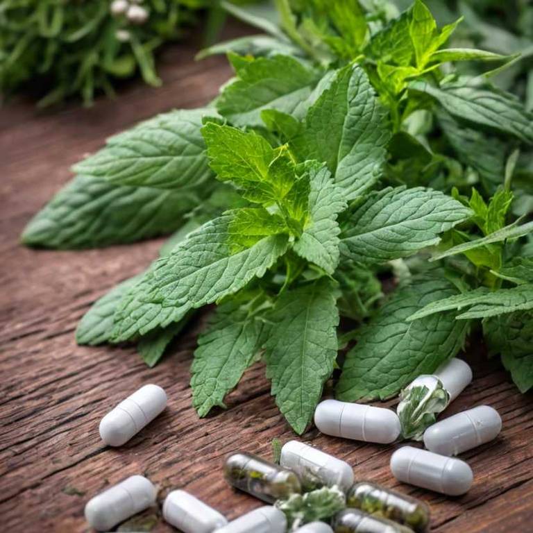 herbal capsules for bad-breath Mentha x piperita