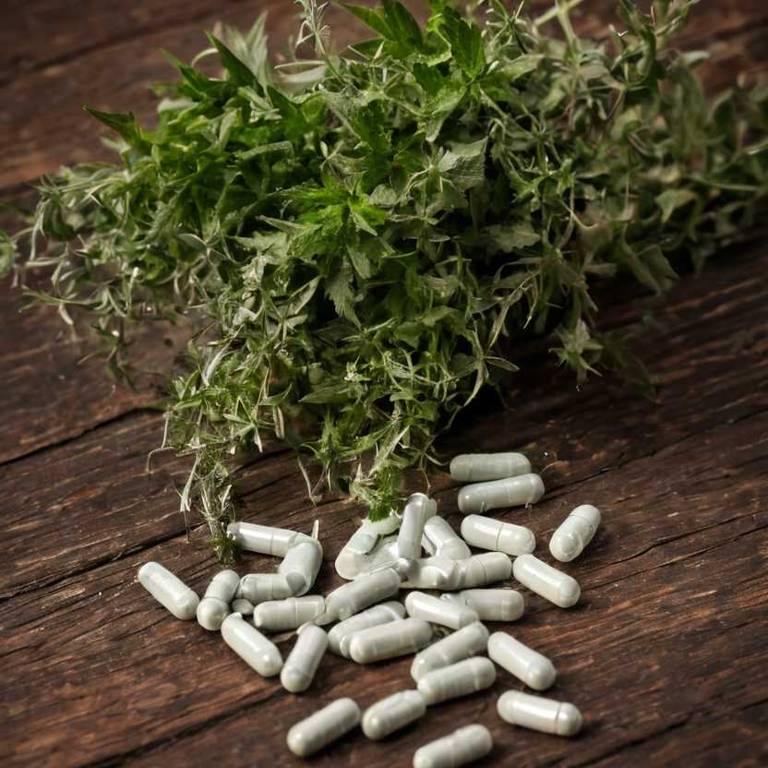 herbal capsules for bad-breath Teucrium chamaedrys