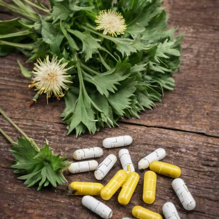 herbal capsules for bee-sting Taraxacum officinale