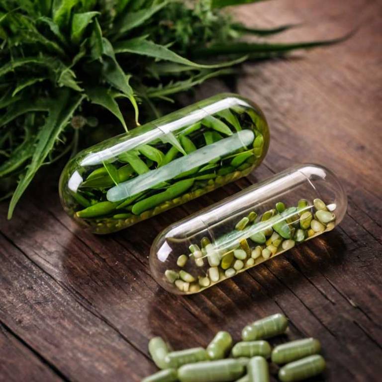 herbal capsules for difficulty-chewing Aloe vera