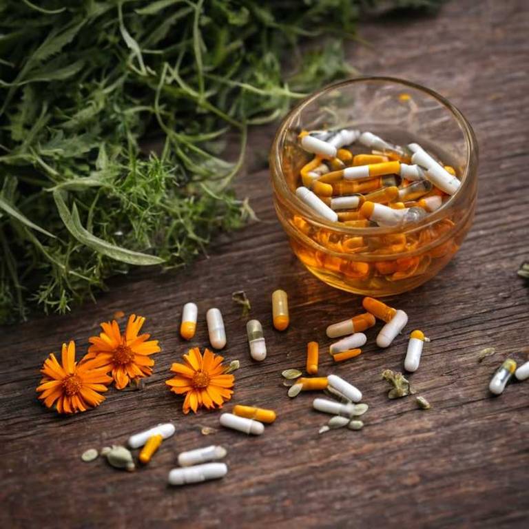 herbal capsules for dry-hair Calendula officinalis