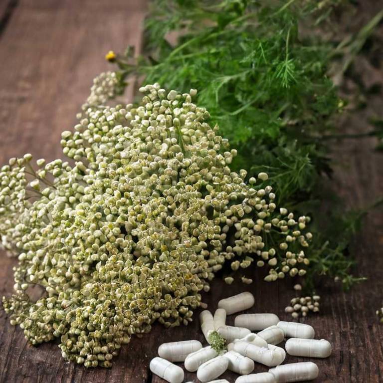 herbal capsules for fluid-retention Achillea millefolium