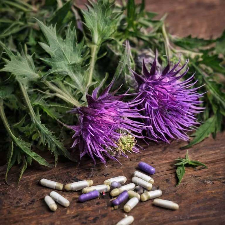 herbal capsules for gastritis Silybum marianum