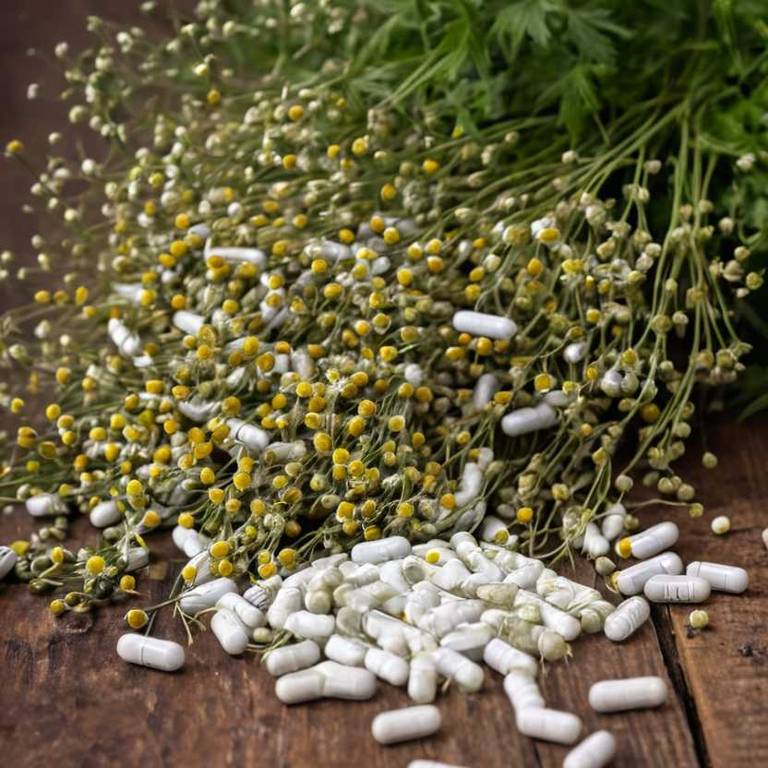 herbal capsules for heartburn Matricaria chamomilla