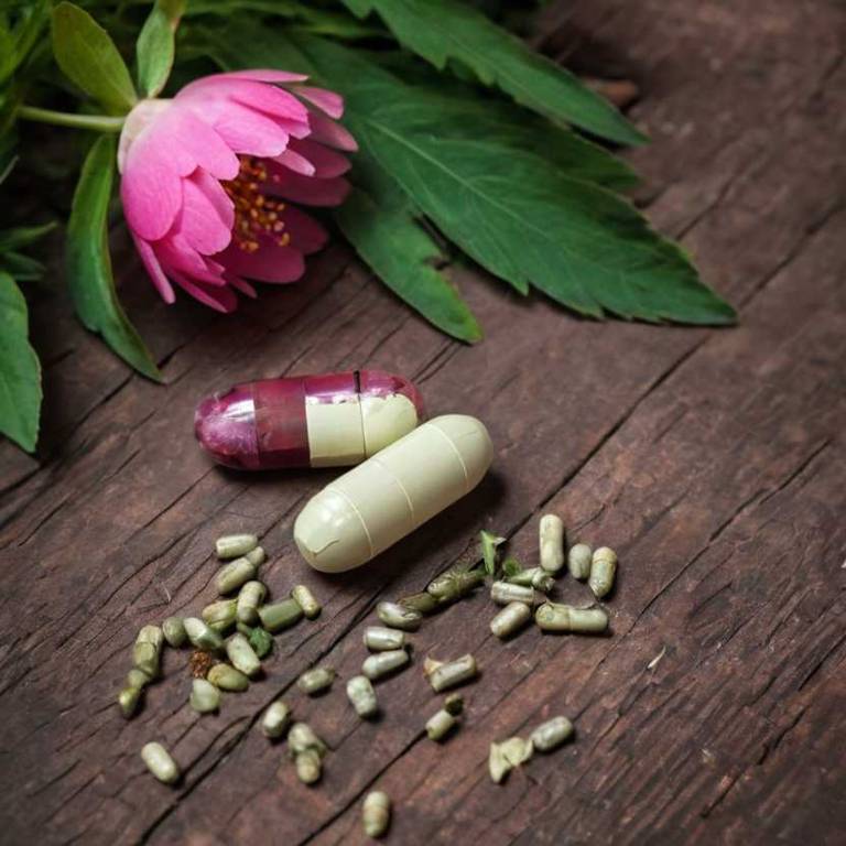 herbal capsules for hot-flashes Paeonia lactiflora